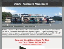 Tablet Screenshot of midtnhouseboats.com